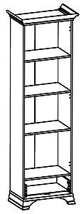 Dulap cu vitrina Yasen Kentuki REG1W1S