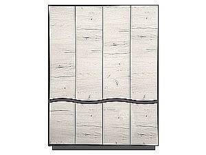 Dulap Yasen Geneva 4D grey graphite/stejar craft alb