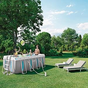 Piscina cu carcasa Intex Prism Frame Clearview Premium (26770)