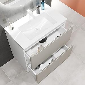 Dulap sub lavoar Bayro Bergamo Light Grey 800