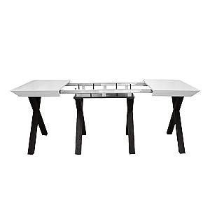 Masa DP Madrid White Top+Black Legs
