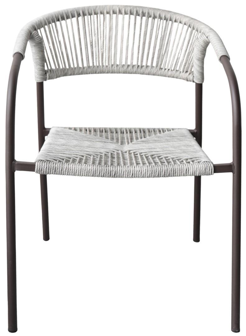 Scaun terasa DP Monte Grey + Dark Brown Legs