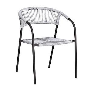 Scaun terasa DP Monte Grey + Dark Brown Legs
