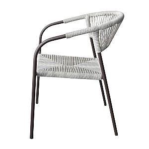 Scaun terasa DP Monte Grey + Dark Brown Legs