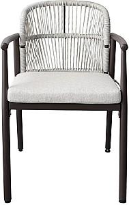 Scaun terasa DP Luzia Grey + Dark Brown Legs
