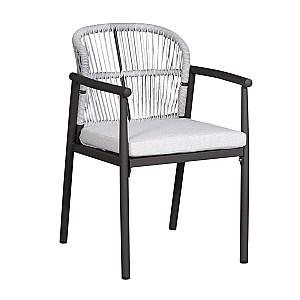 Scaun terasa DP Luzia Grey + Dark Brown Legs