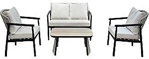 Set mobila de gradina DP Eden Grey + Dark Brown Legs