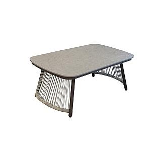 Set mobila de gradina DP Eden Grey + Dark Brown Legs