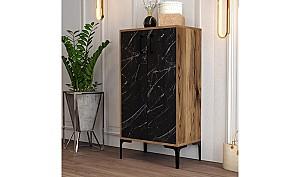 Dulap pentru incaltaminte Trendy Prag - Nuc/Marmura Neagra