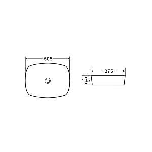 Lavoar baie NOMI Arte White (126384)