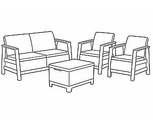 Set mobila de gradina Keter Scandi Linea (57725)