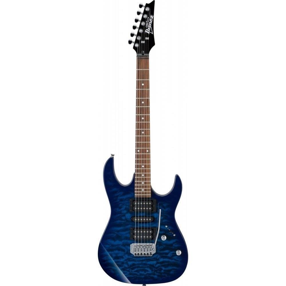 Chitara electrica Ibanez GRX70QA TBB (Transparent blue burst)