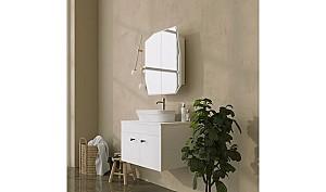 Dulap de baie Trendy Cuart Alb