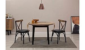 Masa Trendy Oliver Nuc/Negru