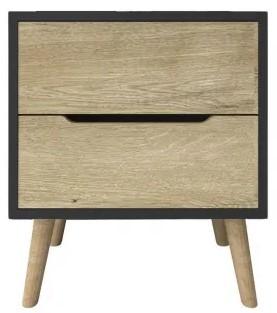Noptiera Trendy Flora Anthracite/Sapphire Oak