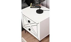 Noptiera Trendy Luna Alb