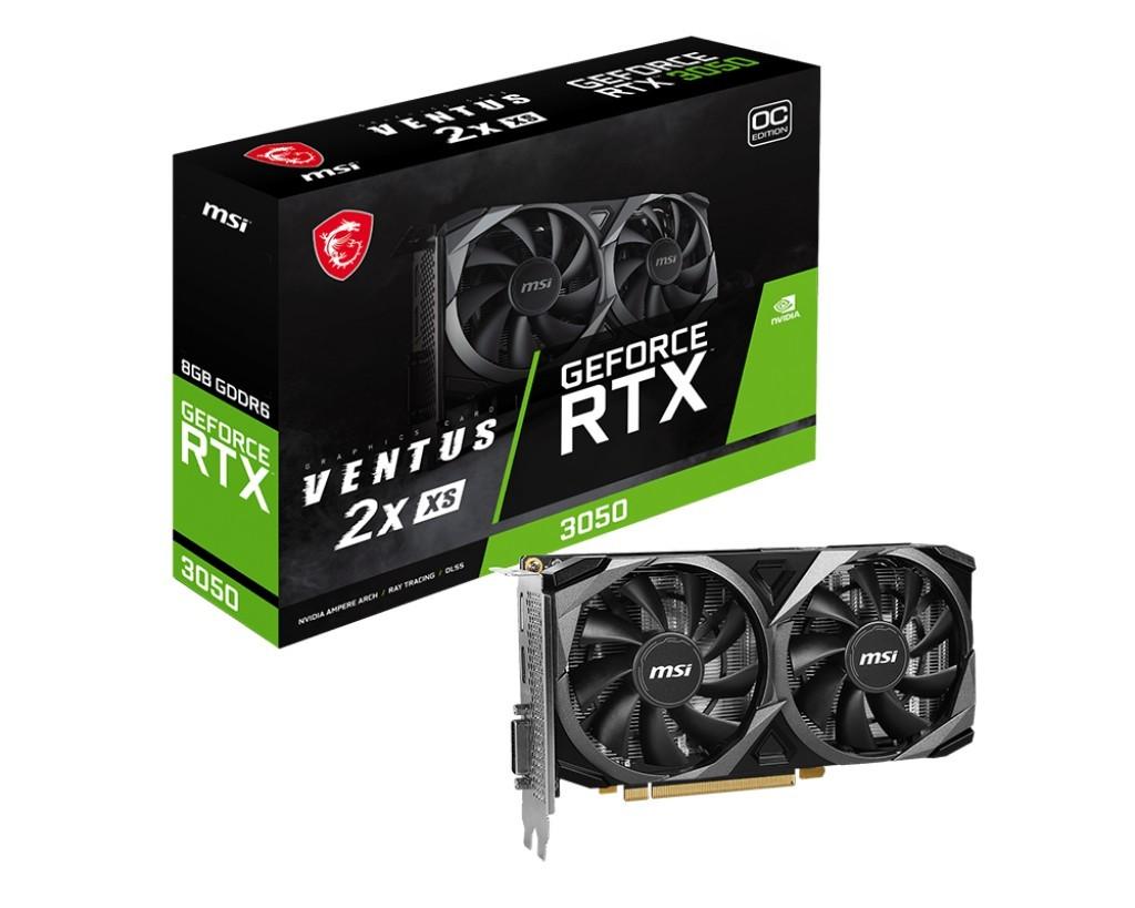Placa video MSI GeForce RTX 3050 VENTUS 2X 8G OC (MSI_3050_VENTUS_2X_XS_8G_OC)