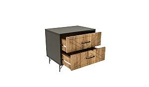 Noptiera Trendy Felicita Antracit/Stejar