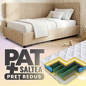 Pat copii Aurus Sena 90x200 + Saltea Salt Confort Clasic 90x200