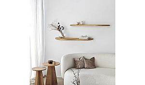 Raft de perete Trendy Wavy 2 Stejar