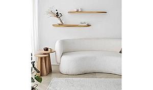 Raft de perete Trendy Wavy 2 Stejar