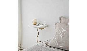 Raft de perete Trendy Leu Auriu/Alb