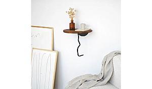 Raft de perete Trendy Leu Castan/Negru