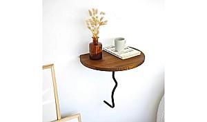 Raft de perete Trendy Leu Castan/Negru