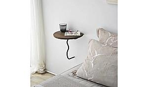 Raft de perete Trendy Leu Negru/Nuc