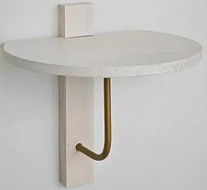 Raft de perete Trendy Reve Auriu/Alb