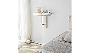 Raft de perete Trendy Reve Auriu/Alb