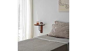 Raft de perete Trendy Reve Castan/Negru