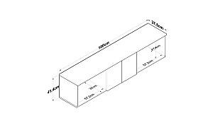 Raft de perete Trendy EA114 - 2720 Nuc/Alb