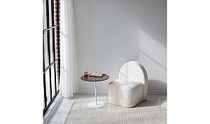 Masuta de cafea, reviste Trendy Chill-Out Alb/Bronz