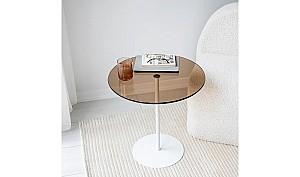 Masuta de cafea, reviste Trendy Chill-Out Alb/Bronz