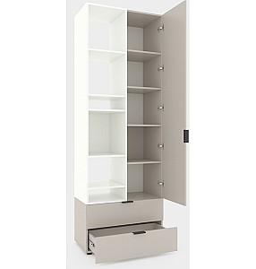 Dulap Nex Home A001L Alb/Cashmere (Bej)