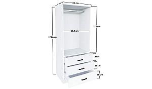 Dulap Trendy Easy 1600-58 Alb
