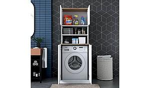 Dulap de baie Trendy KD102 - 2160 Alb/Nuc