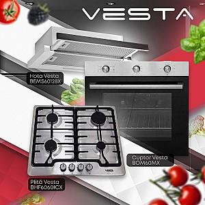 Set Vesta BHF6060ICX + BOM60MX + BEMS60128X