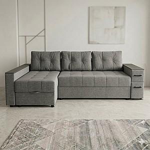 Canapea coltar Aurus Nicoli 255x150 cm Magic Dark Grey