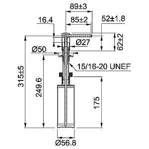 Dozator sapun lichid Franke Comfort (119.0584.065) Chrome