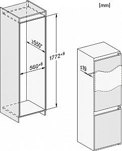 Frigider incorporabil Miele KDN 7724 E