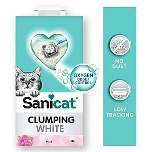 Asternut pentru litiere Sanicat Clumping White Rose