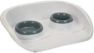 Bol de hrana pentru pisici Beeztees Double Blue (650225)