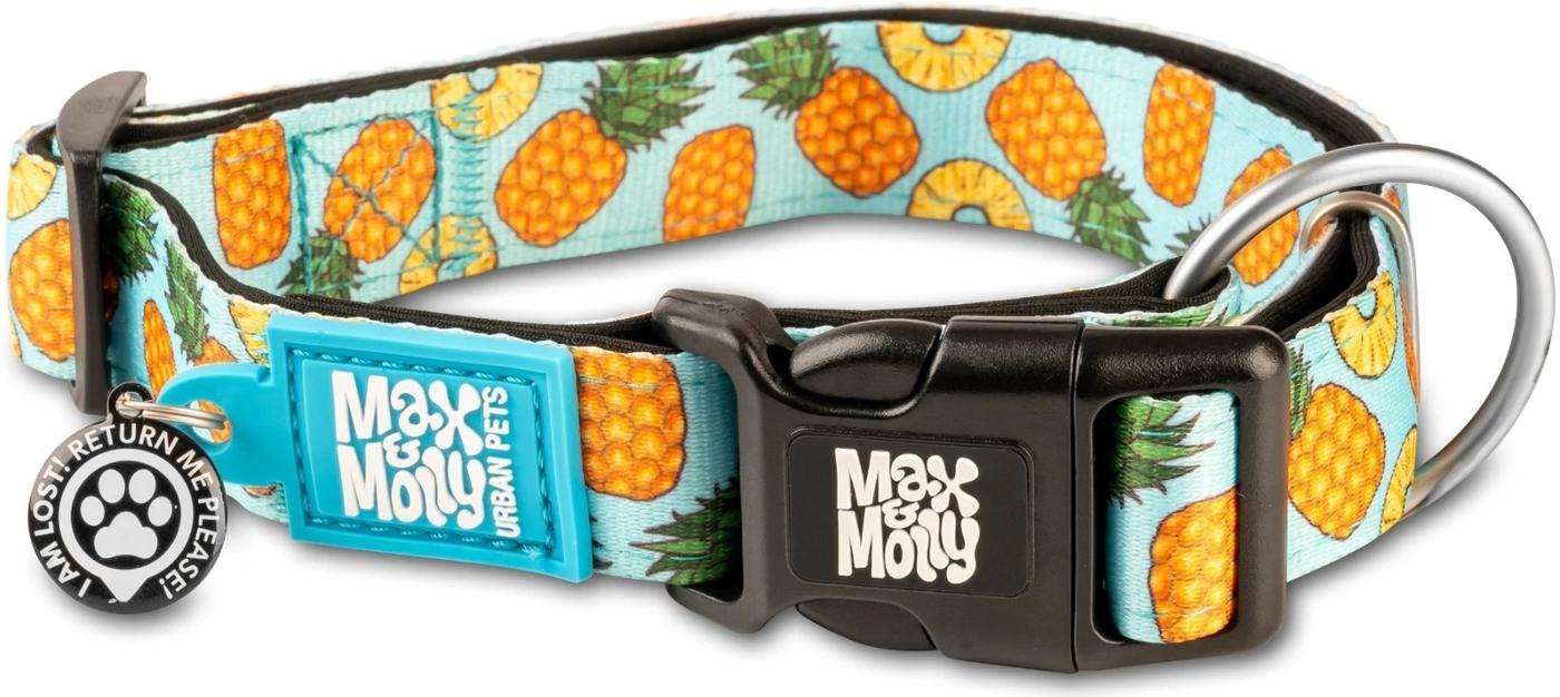 Zgarda pentru caini Max & Molly Smart ID Sweet Pineapple L