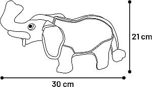 Jucarie pentru caine Flamingo Purza Elephant (522355)