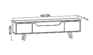 Comoda Trendy Roma 150 Sapphire Oak/Anthracite