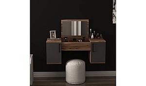 Masa de machiaj Trendy Mercan Nuc Deschis/Antracit