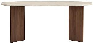 Masa Trendy Sablin Travertine/ Walnut