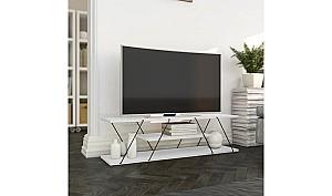 Tumba pentru televizor Trendy Canaz Alb/Negru